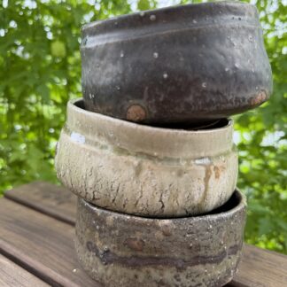 ライ麦、くり、藍の釉薬　11㎝～12㎝　中鉢